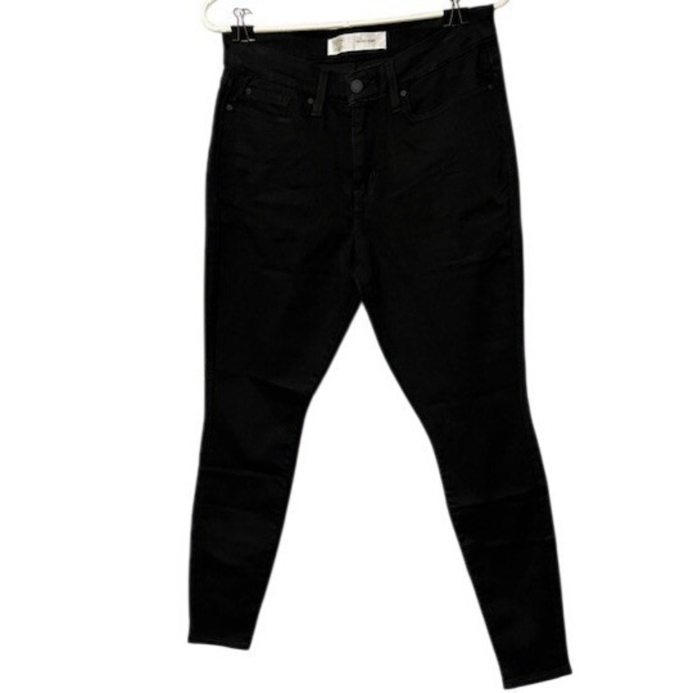 Levis Signature Gold Jeans Womens 10M Black Mid Rise Stretch Denim Pants